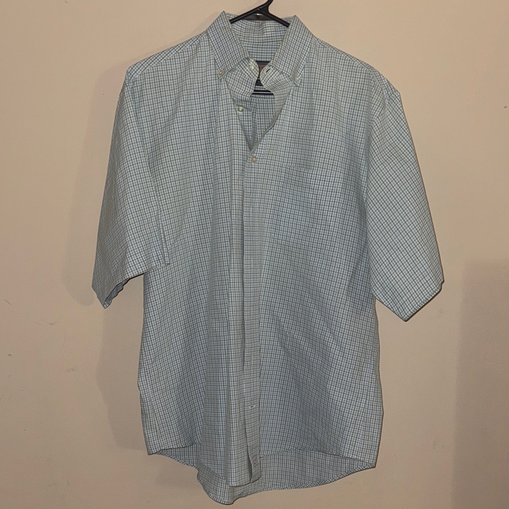 Vineyard Vines Light Blue Plaid Casual Shirt L Murray Shirt